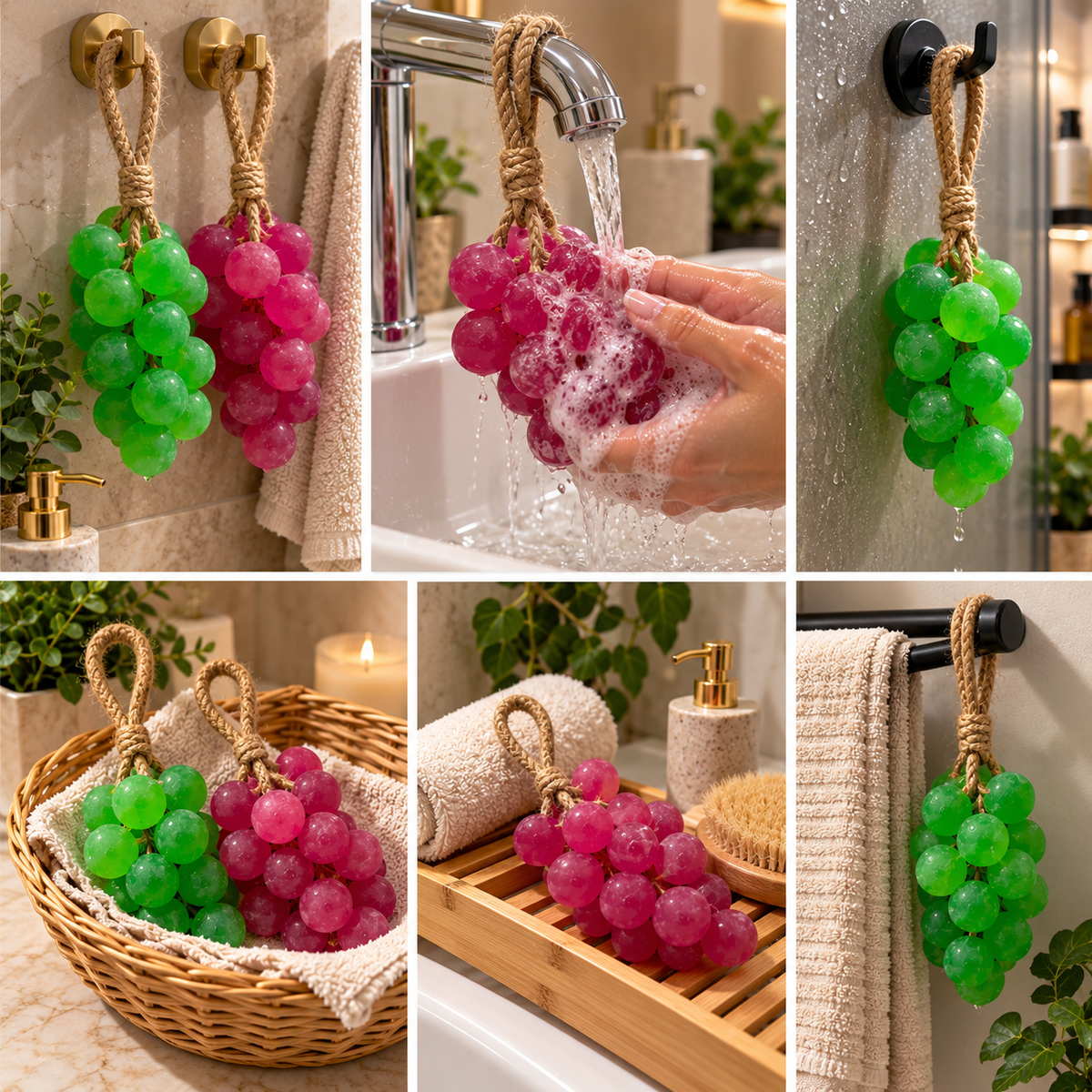 Grape Soap on a Rope