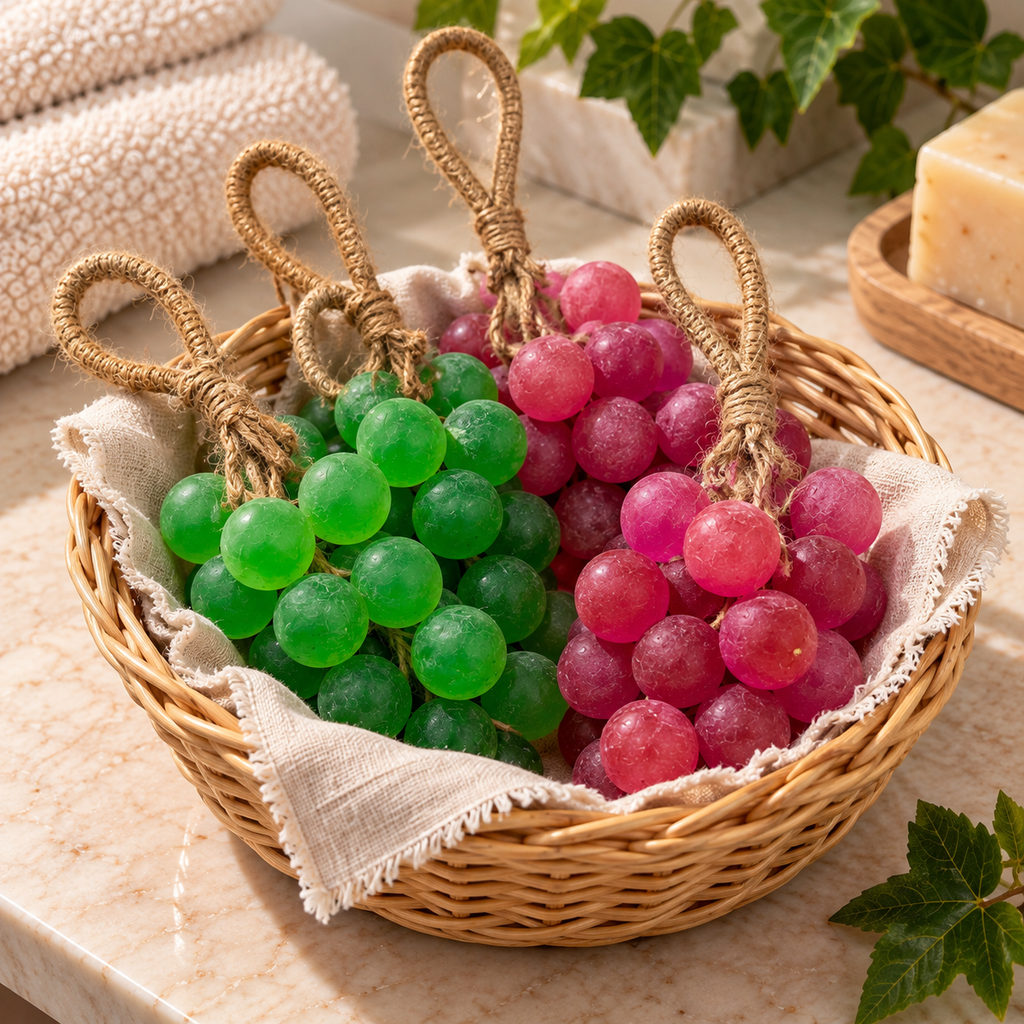 Grape Soap on a Rope