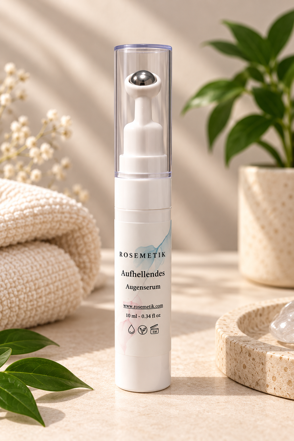 ROSEMETIK Aufhellendes Augenserum Roll-On 10 ml